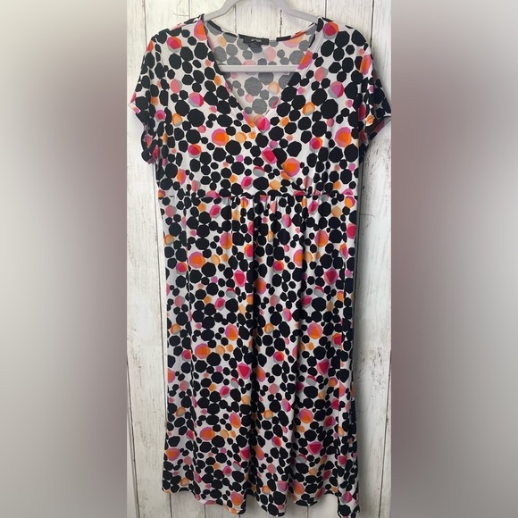 Alfani Dresses & Skirts - Alfani Colorful Polka Dot Dress size XL